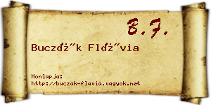 Buczák Flávia névjegykártya